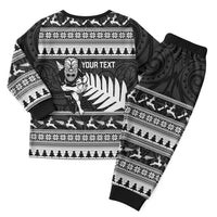 New Zealand Christmas Rugby Personalised Christmas Pajama Set Meri Kirihimete All Black Maori LT14 - Polynesian Pride