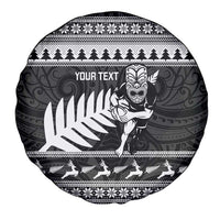 New Zealand Christmas Rugby Personalised Spare Tire Cover Meri Kirihimete All Black Maori LT14 - Polynesian Pride