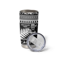 New Zealand Christmas Rugby Personalised Tumbler Cup Meri Kirihimete All Black Maori LT14 - Polynesian Pride
