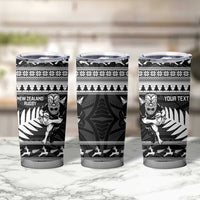 New Zealand Christmas Rugby Personalised Tumbler Cup Meri Kirihimete All Black Maori LT14 - Polynesian Pride