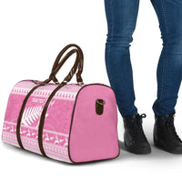 New Zealand Christmas Rugby Personalised Travel Bag Meri Kirihimete All Black Maori Pink Version LT14 - Polynesian Pride