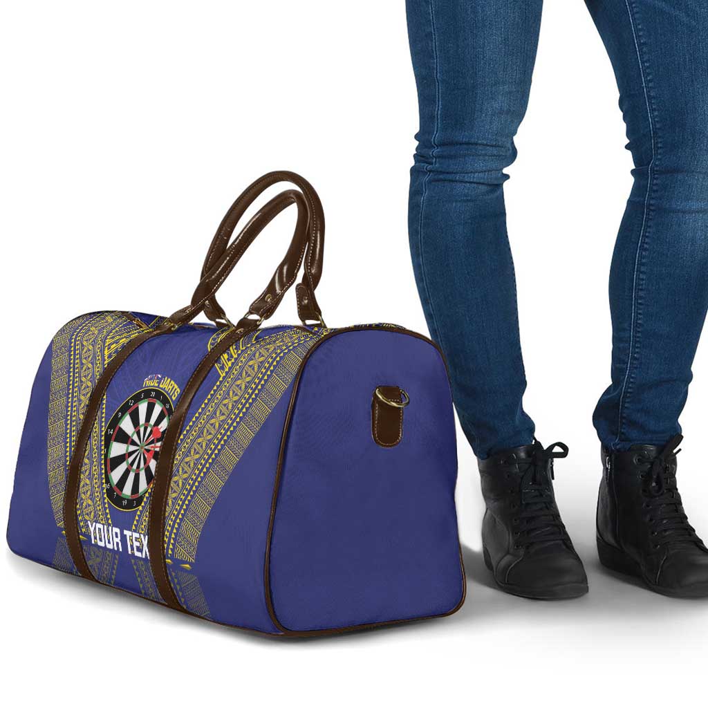 Personalised Niue Darts Travel Bag Dart Board Hiapo Pattern - Polynesian Pride