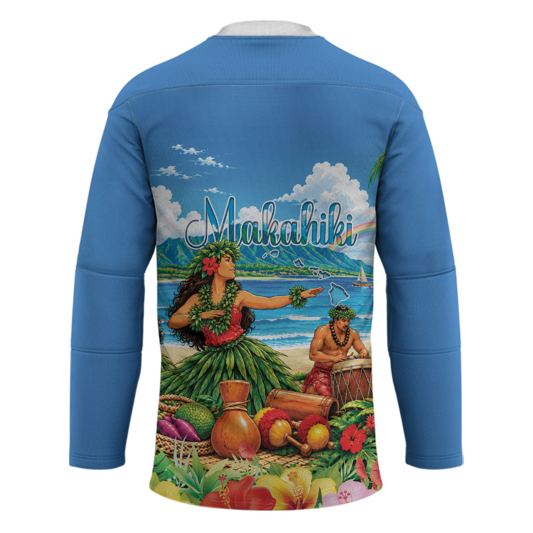 Hawaii Makahiki Hockey Jersey Hawaiian New Year Tropical Vibes LT14 - Polynesian Pride