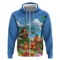 Hawaii Makahiki Zip Hoodie Hawaiian New Year Tropical Vibes LT14 Zip Hoodie Blue - Polynesian Pride