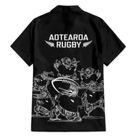 New Zealand Silver Fern Rugby Family Matching Tank Maxi Dress and Hawaiian Shirt Haka Aotearoa Kiwi Dance LT14 - Polynesian Pride