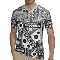 Black Bula Fiji Rugby Jersey Unique Masi Tapa Pattern