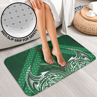 Rongoa Maori New Zealand Harakeke Bathroom Set NZ Weaving Pattern Green LT14 - Polynesian Pride
