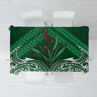 Rongoa Maori New Zealand Harakeke Tablecloth NZ Weaving Pattern Green LT14 Green - Polynesian Pride