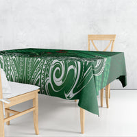 Rongoa Maori New Zealand Harakeke Tablecloth NZ Weaving Pattern Green LT14 - Polynesian Pride