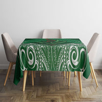 Rongoa Maori New Zealand Harakeke Tablecloth NZ Weaving Pattern Green LT14 - Polynesian Pride