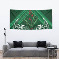 Rongoa Maori New Zealand Harakeke Tapestry NZ Weaving Pattern Green LT14 - Polynesian Pride