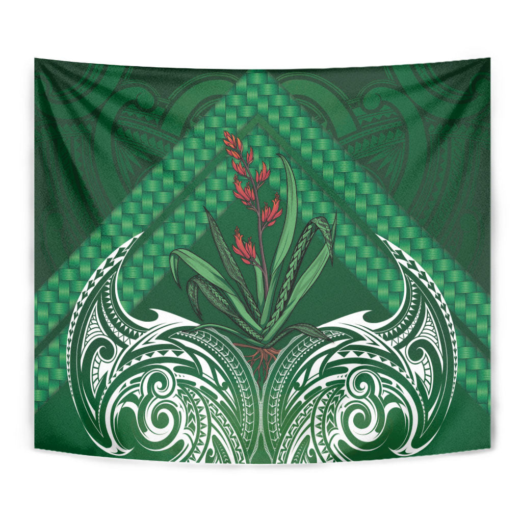 Rongoa Maori New Zealand Harakeke Tapestry NZ Weaving Pattern Green LT14 - Polynesian Pride