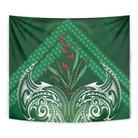 Rongoa Maori New Zealand Harakeke Tapestry NZ Weaving Pattern Green LT14 - Polynesian Pride