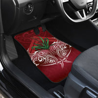 Rongoa Maori New Zealand Harakeke Car Mats NZ Weaving Pattern Red LT14 - Polynesian Pride
