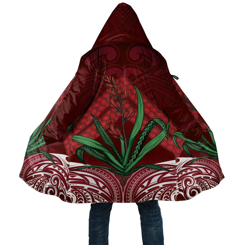 Rongoa Maori New Zealand Harakeke Cloak NZ Weaving Pattern Red LT14 Unisex Red - Polynesian Pride