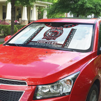 Fiji Rewa Rugby Custom Auto Sun Shade Go Champions Fijian Tapa Pattern LT14 - Polynesian Pride