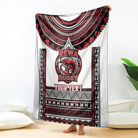 Fiji Rewa Rugby Custom Blanket Go Champions Fijian Tapa Pattern LT14 - Polynesian Pride