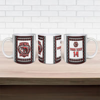 Fiji Rewa Rugby Custom Ceramic Mug Go Champions Fijian Tapa Pattern LT14 - Polynesian Pride