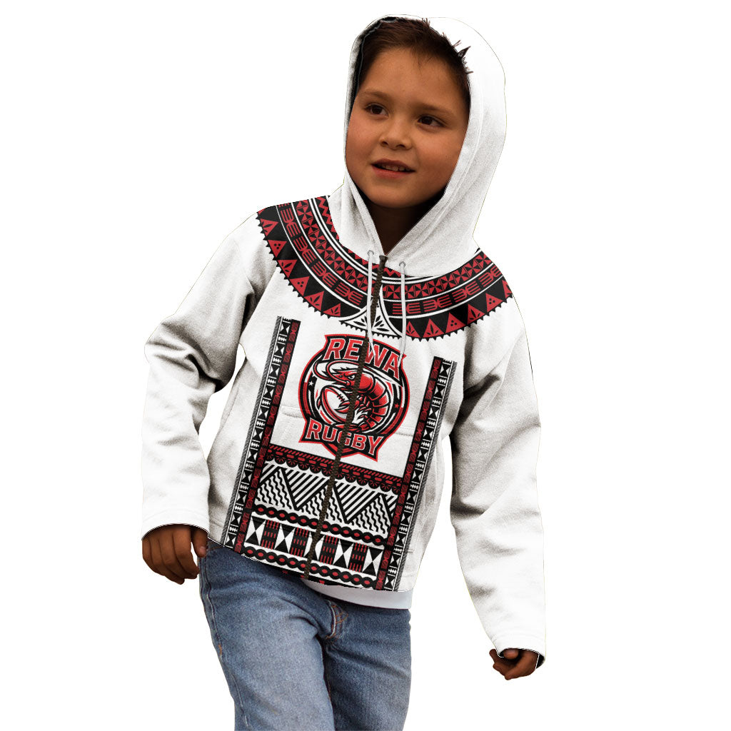 Fiji Rewa Rugby Custom Kid Hoodie Go Champions Fijian Tapa Pattern LT14 - Polynesian Pride