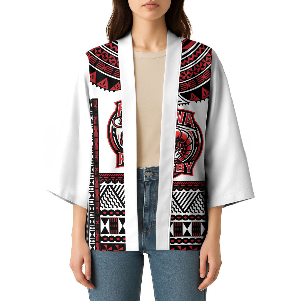 Fiji Rewa Rugby Custom Kimono Go Champions Fijian Tapa Pattern LT14 - Polynesian Pride