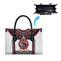 Fiji Rewa Rugby Custom Leather Bag Go Champions Fijian Tapa Pattern LT14 - Polynesian Pride