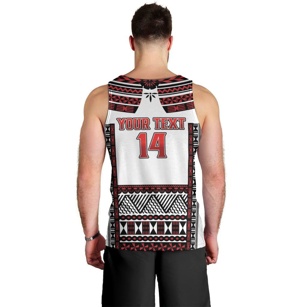 Fiji Rewa Rugby Custom Men Tank Top Go Champions Fijian Tapa Pattern LT14 - Polynesian Pride