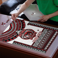 Fiji Rewa Rugby Custom Puzzle Go Champions Fijian Tapa Pattern LT14 - Polynesian Pride