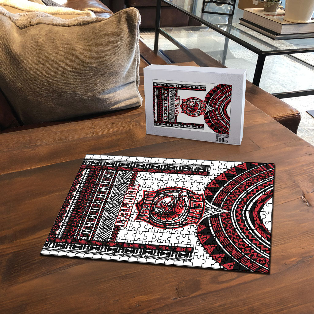 Fiji Rewa Rugby Custom Puzzle Go Champions Fijian Tapa Pattern LT14 - Polynesian Pride