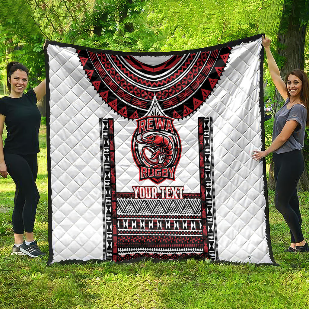 Fiji Rewa Rugby Custom Quilt Go Champions Fijian Tapa Pattern LT14 - Polynesian Pride