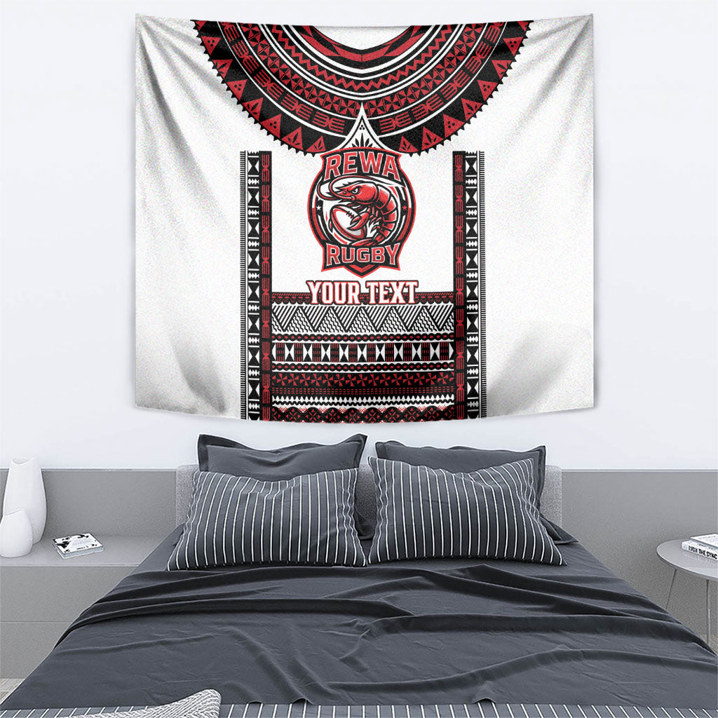 Fiji Rewa Rugby Custom Tapestry Go Champions Fijian Tapa Pattern LT14 - Polynesian Pride
