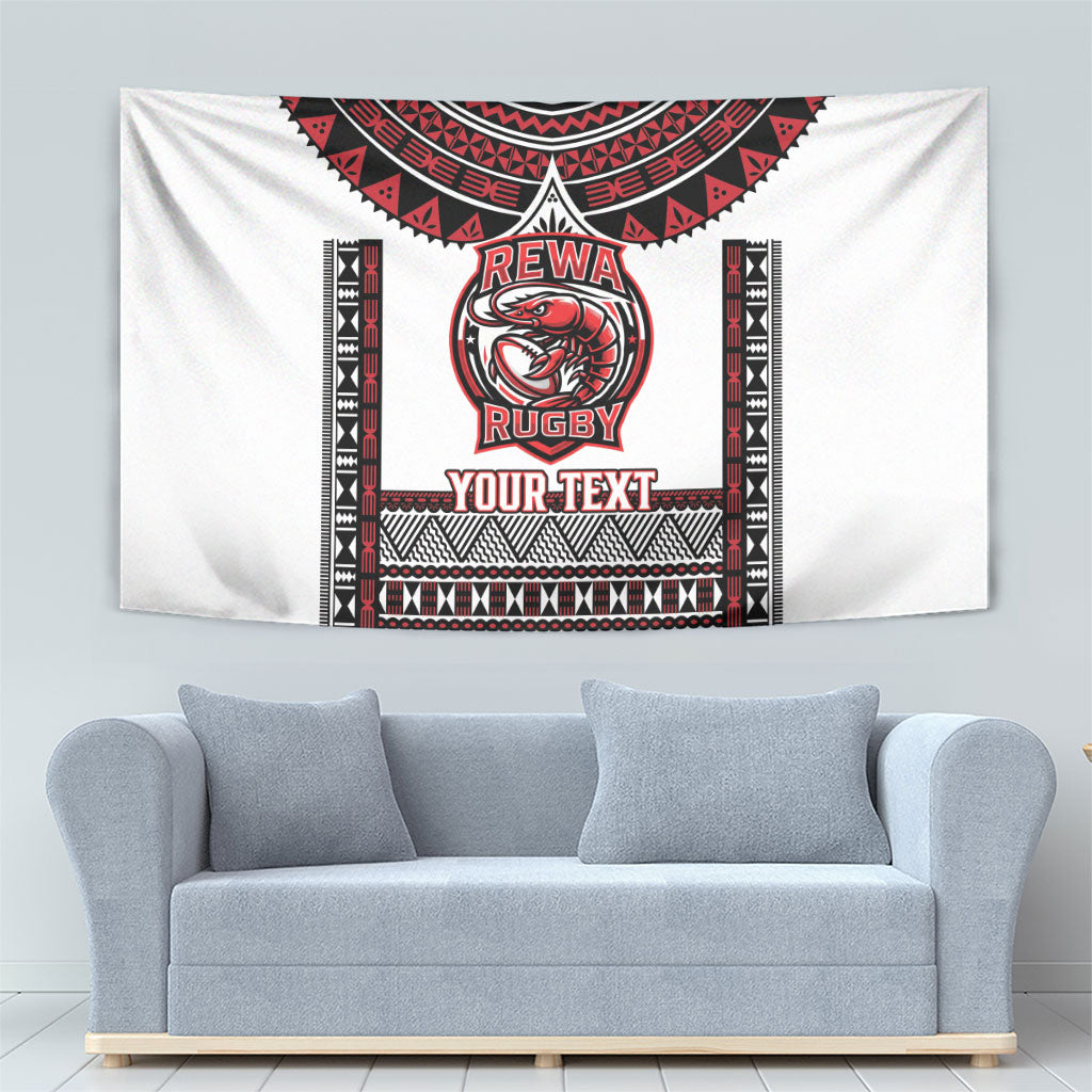 Fiji Rewa Rugby Custom Tapestry Go Champions Fijian Tapa Pattern LT14 - Polynesian Pride