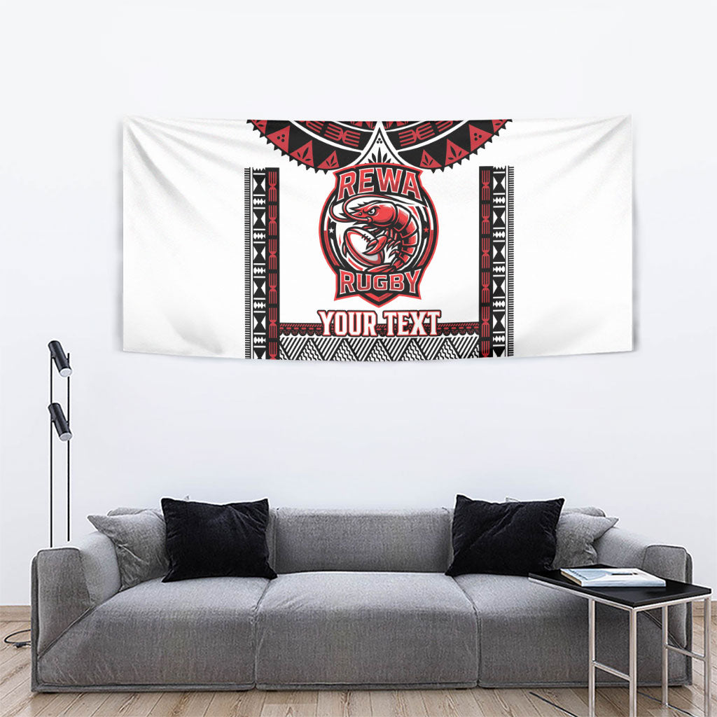 Fiji Rewa Rugby Custom Tapestry Go Champions Fijian Tapa Pattern LT14 - Polynesian Pride