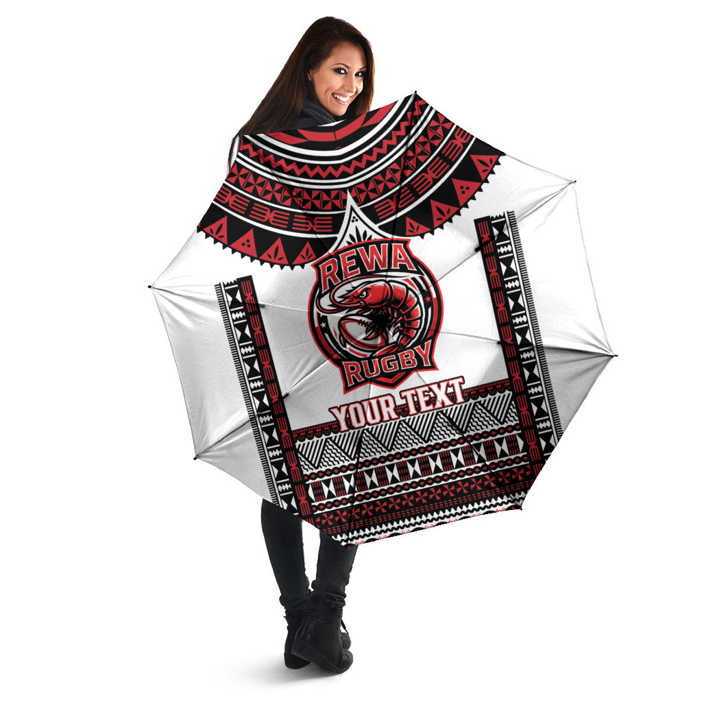 Fiji Rewa Rugby Custom Umbrella Go Champions Fijian Tapa Pattern LT14 - Polynesian Pride