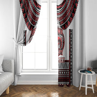 Fiji Rewa Rugby Custom Window Curtain Go Champions Fijian Tapa Pattern LT14 - Polynesian Pride