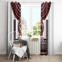 Fiji Rewa Rugby Custom Window Curtain Go Champions Fijian Tapa Pattern LT14 - Polynesian Pride