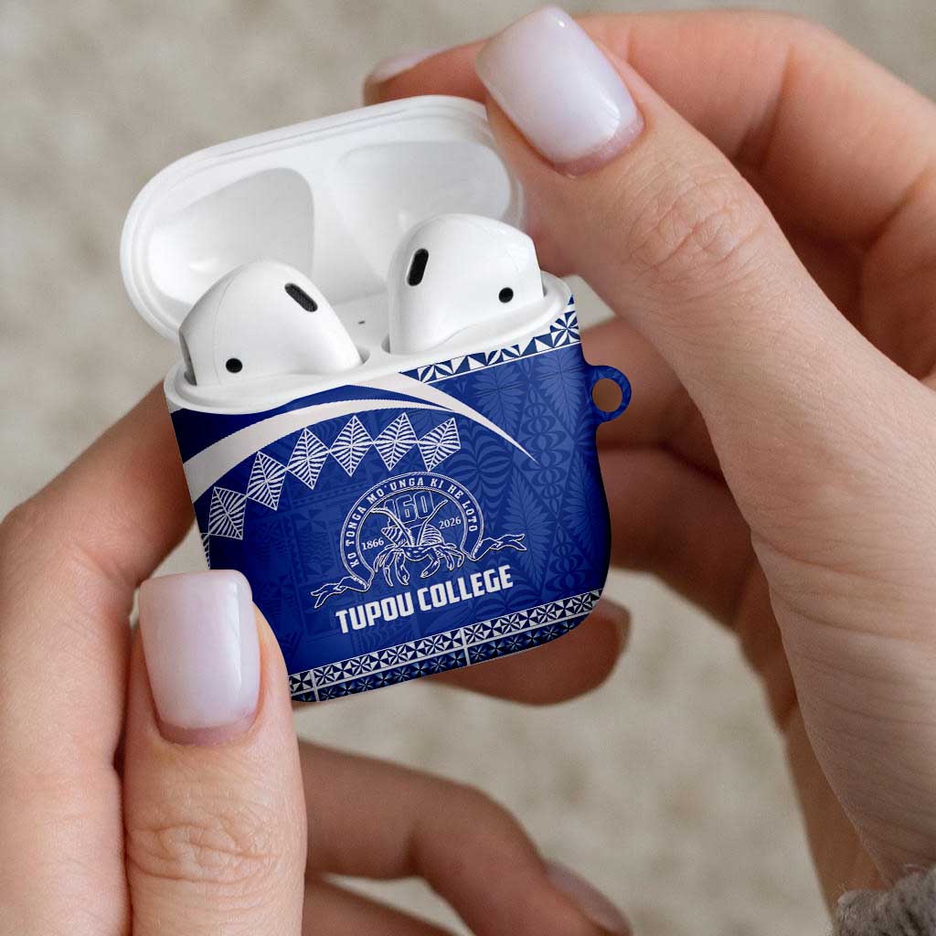 Tonga Tupou College Toloa AirPods Case 160 Years Anniversary Tongan Ngatu Pattern