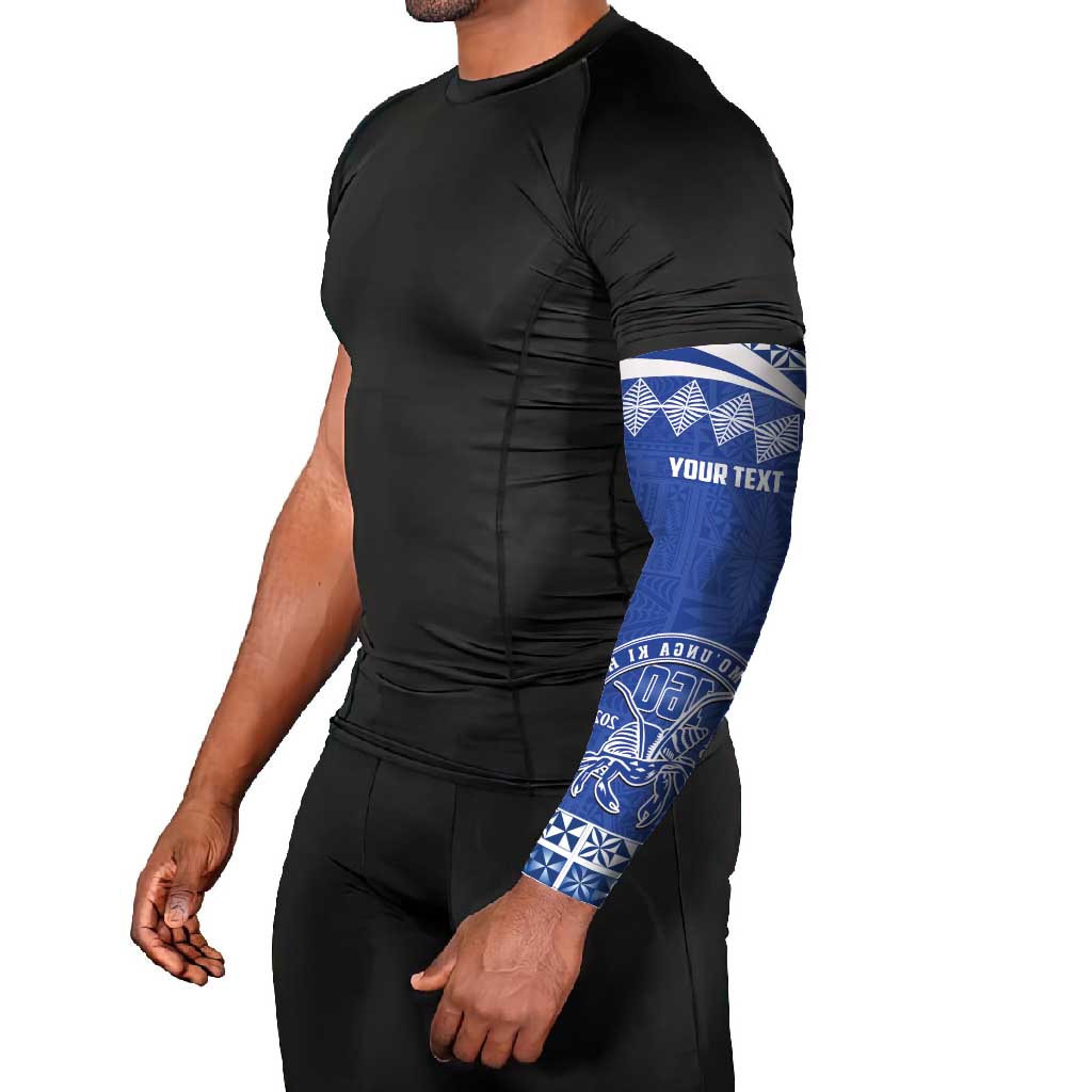 Personalised Tonga Tupou College Toloa Arm Sleeves 160 Years Anniversary Tongan Ngatu Pattern