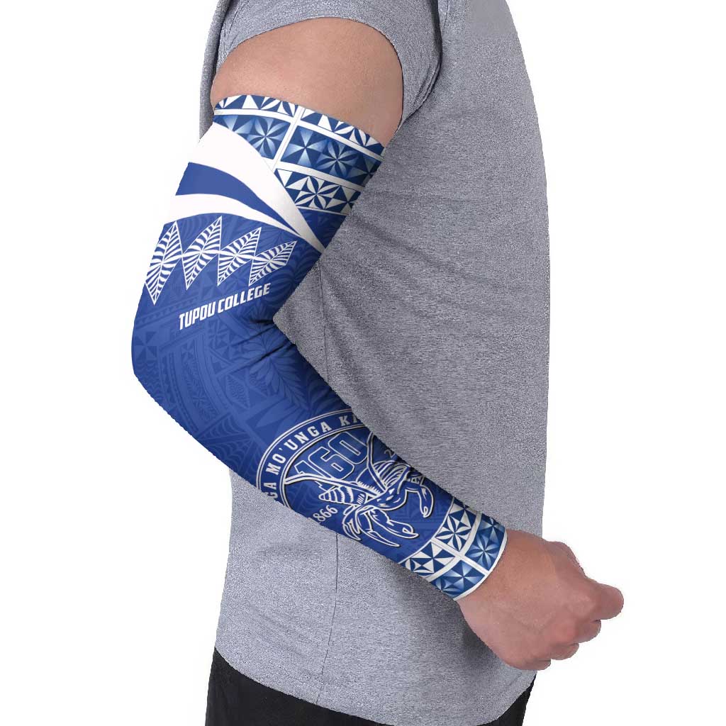 Personalised Tonga Tupou College Toloa Arm Sleeves 160 Years Anniversary Tongan Ngatu Pattern