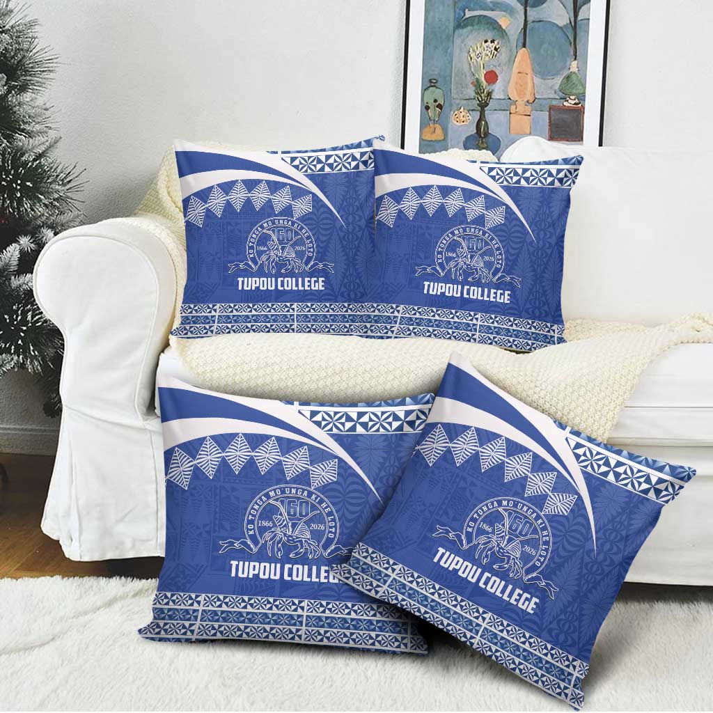 Tonga Tupou College Toloa Pillow Cover 160 Years Anniversary Tongan Ngatu Pattern
