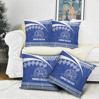 Tonga Tupou College Toloa Pillow Cover 160 Years Anniversary Tongan Ngatu Pattern