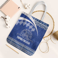 Tonga Tupou College Toloa Tote Bag 160 Years Anniversary Tongan Ngatu Pattern