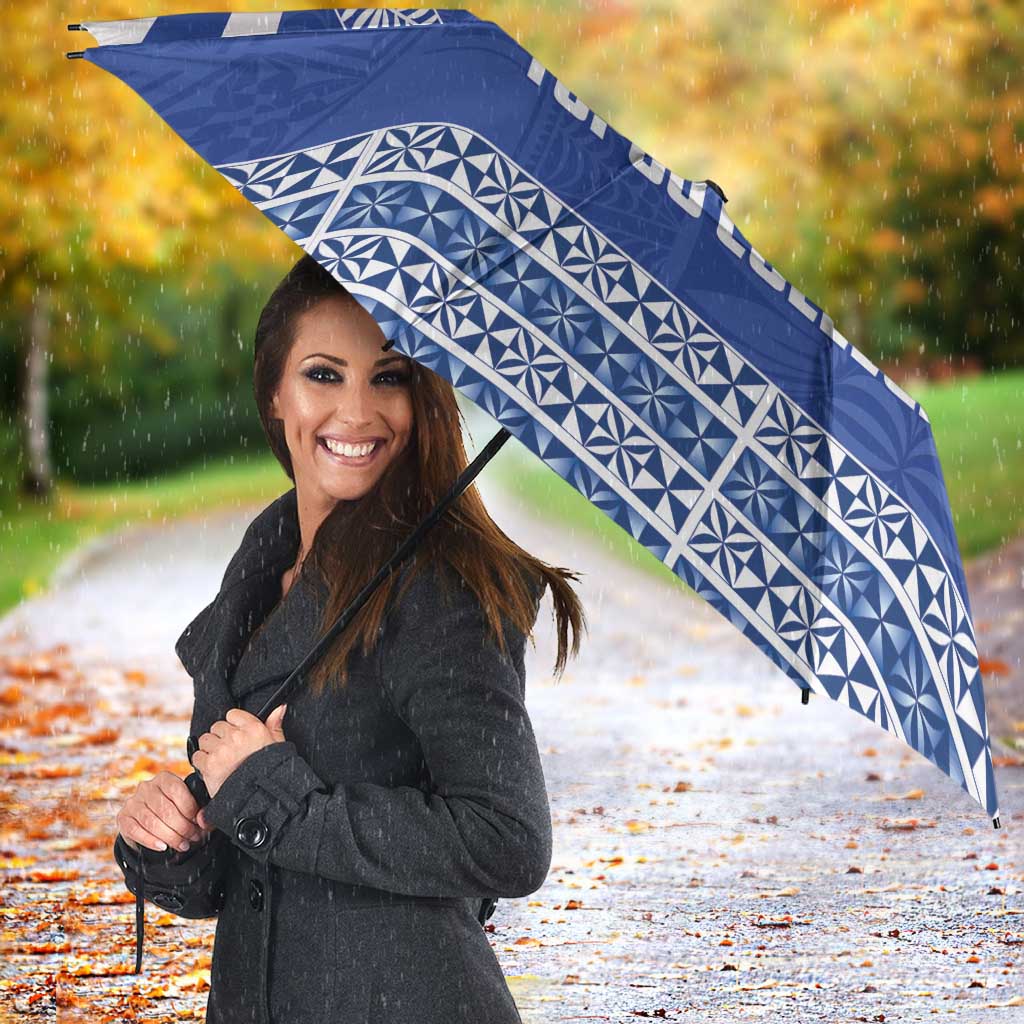 Tonga Tupou College Toloa Umbrella 160 Years Anniversary Tongan Ngatu Pattern