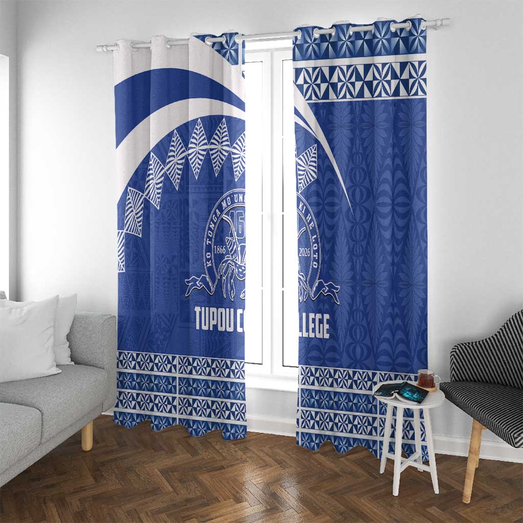 Tonga Tupou College Toloa Window Curtain 160 Years Anniversary Tongan Ngatu Pattern