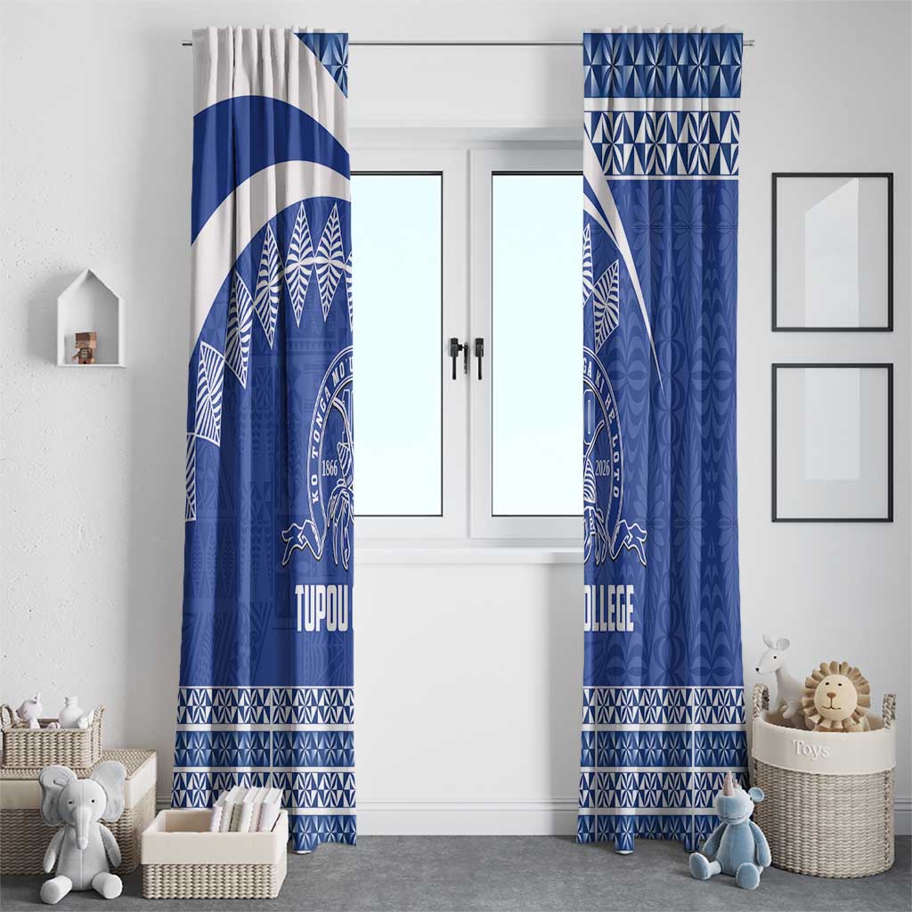 Tonga Tupou College Toloa Window Curtain 160 Years Anniversary Tongan Ngatu Pattern