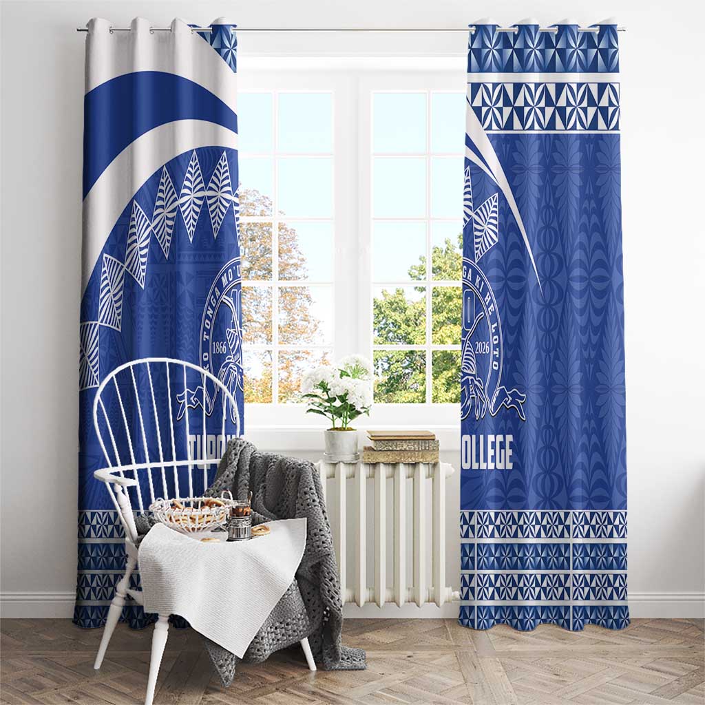 Tonga Tupou College Toloa Window Curtain 160 Years Anniversary Tongan Ngatu Pattern