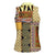 Yellow Aotearoa Kowhaiwhai Pattern Women Sleeveless Polo Shirt NZ Maori Quilt Style