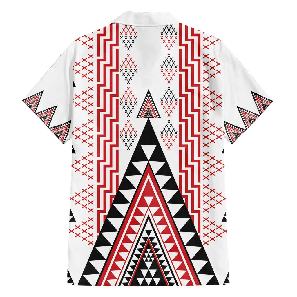 Aotearoa Taniko Family Matching Summer Maxi Dress and Hawaiian Shirt Niho Taniwha Purapura Whetu Mix Poutama LT14 - Polynesian Pride