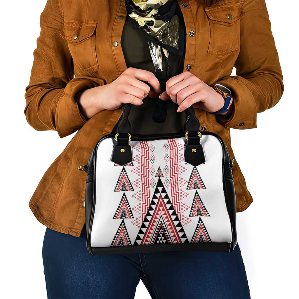 Aotearoa Taniko Shoulder Handbag Niho Taniwha Purapura Whetu Mix Poutama LT14 - Polynesian Pride