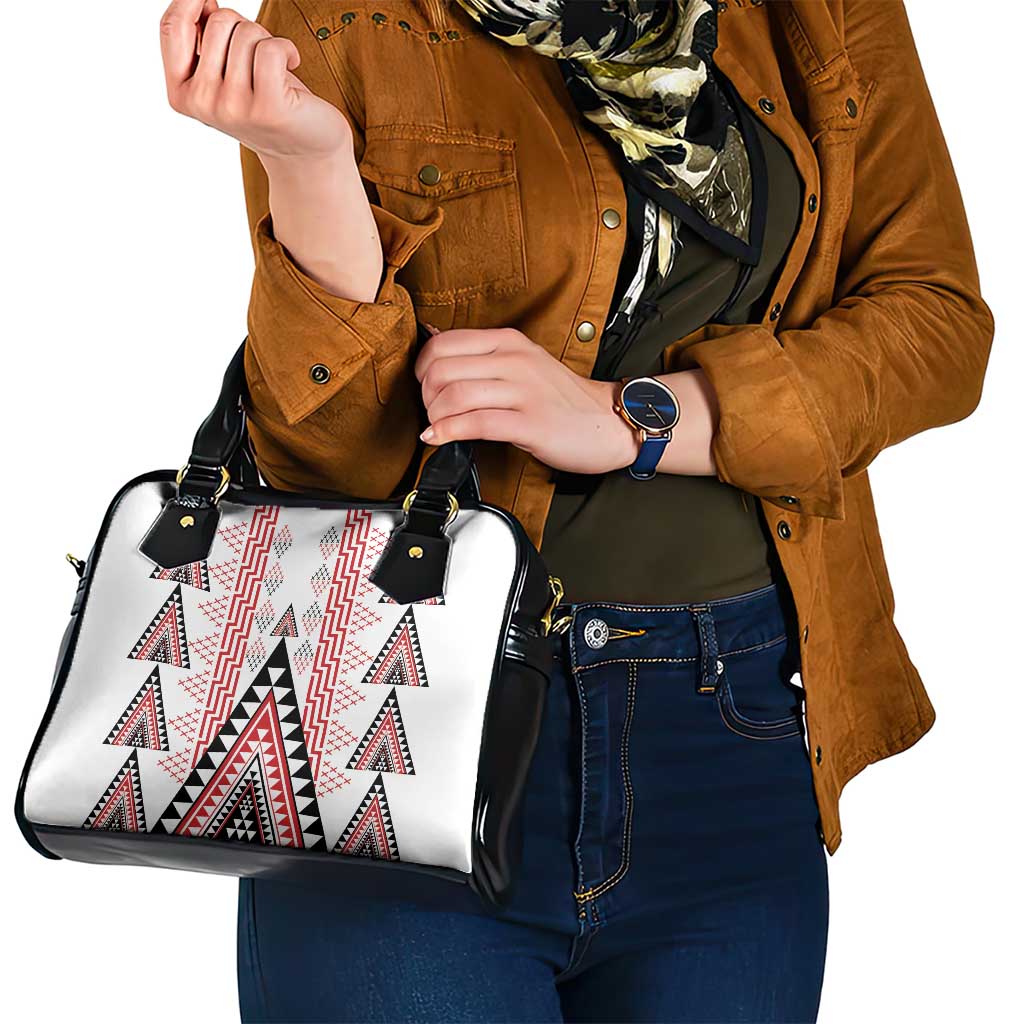 Aotearoa Taniko Shoulder Handbag Niho Taniwha Purapura Whetu Mix Poutama LT14 - Polynesian Pride