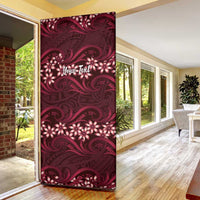 Personalised Cook Islands Mangaia Door Cover Tiare Maori Polynesian Waves Tattoo